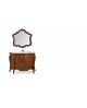 BOIS CABINET SALLE DE BAIN ART PAUVRES CLASSIC AVEC MIROIR