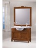 MOBILE BAGNO ARREDO LEGNO MASSELLO ARTE POVERA CLASSICO CON SPECCHIERA