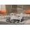 TABLE EN BOIS CARRE BLANC BASSE GLOSS