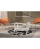 TABLE BASSE CARRE BLANC MATT