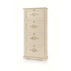 ZAPATO MUEBLE armario 4 puertas pintadas blancas pintadas