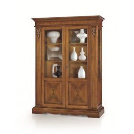 SHOWCASE MUEBLE BIBLIOTECA Taraceado 2 ANTEBASSANO MADERA