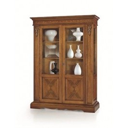 SHOWCASE MUEBLE BIBLIOTECA Taraceado 2 ANTEBASSANO MADERA