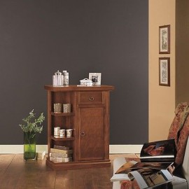 La puerta del gabinete TELEPHONE ENTRATINA ART WOOD POOR con vestíbulo NUEZ