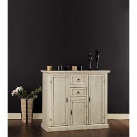 Armario móvil 3 puertas pintadas MARFIL ANTIQUE