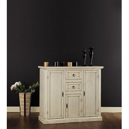 Armario móvil 3 puertas pintadas MARFIL ANTIQUE