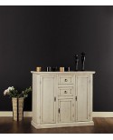 Armario móvil 3 puertas pintadas MARFIL ANTIQUE