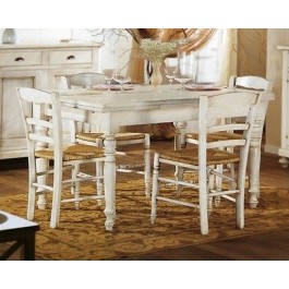 2 PEZZI SEDIA CUCINA SALA - SEDUTA PAGLIA LACCATO BIANCO ANTICATO