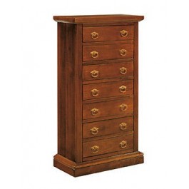 CAJÓN cofre de madera de 7 WEEKLY VENETA ART pobres con NOGAL