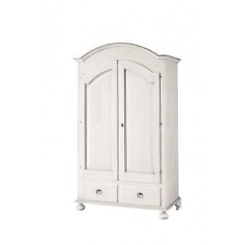 ARMADIO x camera da letto - 2 ANTE LEGNO LACCATO BIANCO COUNTRY PROVENZALE