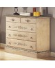 COMO LEGNO CASSETTIERA DECORATO A MANO DIPINTO ANTICATO COUNTRY COLLECTION
