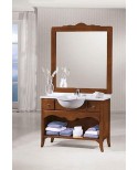 BOIS CABINET SALLE DE BAIN ART PAUVRES CLASSIC AVEC MIROIR