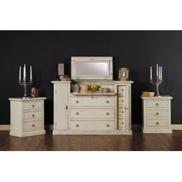 im Angebot Nachtstuhl ‚HOLZ FOLDING GEMALTEN ELFENBEIN ANTICATOBIANCO x Schlafzimmer