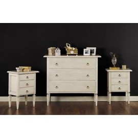ANGEBOT IN Nachtstuhl ‚3 CASS Holz gemalt ELFENBEIN ANTICATOBIANCO x Schlafzimmer