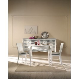 TAVOLO DA PRANZO SALOTTO DECORATO MASSELLO