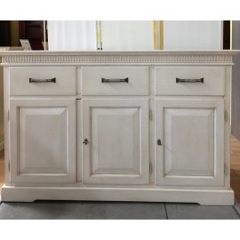 DRESSER WHITE ANTIQUE SOLID VENEZIANOLEGNO