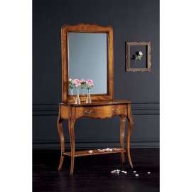 CONSOLA Y ESPEJO EN VARIOS COLORES DE MADERA CM 101X40XH89