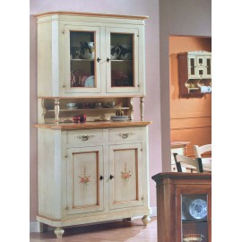 DRESSER gabinete de base + LIFT madera decorado antiguo Color MARFIL