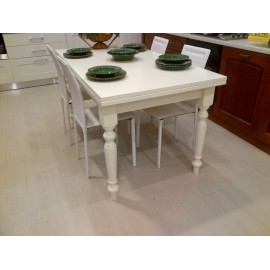 TAVOLO LEGNO COLORE BIANCO OPACO ALLUNGABILE