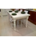 TAVOLO LEGNO COLORE BIANCO OPACO ALLUNGABILE