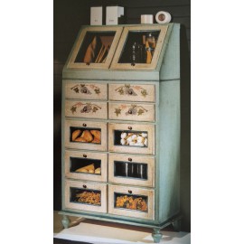 DESPENSA DE MADERA DECORADA PINTADA A MANO