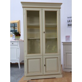 SCHAU 2 TÜREN HOLZ BIBLIOTHEK BOARD COLOR IVORY GOLD