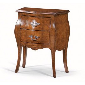 Mesilla de noche en madera de nogal madera de color