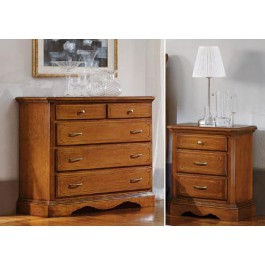 Nachtstuhl Schubladen und 2 Massivholz Nacht verschiedene Farben