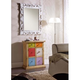 PUERTO DE TELÉFONO CON EL CAJÓN HARLEQUIN - MADERA - MADE IN ITALY