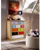 CHEST mit Karomuster - HOLZ - MADE IN ITALY