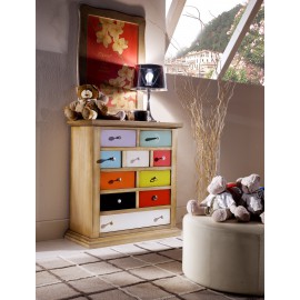 CHEST mit Karomuster - HOLZ - MADE IN ITALY