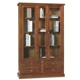 Cómoda de madera ART POOR color oscuro NUEZ