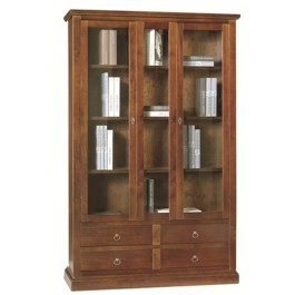 Cómoda de madera ART POOR color oscuro NUEZ