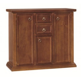 DRESSER WOOD ART POOR COLOR DARK WALNUT