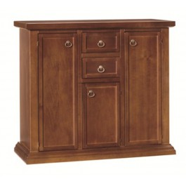 DRESSER BOIS ART MAUVAISE COULEUR NOIR NOYER