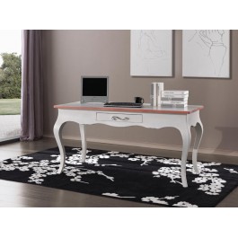 Schreibtisches KONSOLE bombato BICOLORE HOLZ LAND ANTIKE VENETO