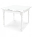 MATT WEISS AUSZIEHTISCH 100 X 100 FOLDING HOLZ weiß lackiert