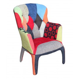 FAUTEUIL PRÉSIDENT DE CONCEPTION Patchword MULTICOLORE