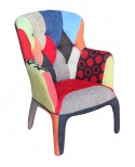 ARMCHAIR CHAIR DESIGN Patchword MULTICOLORE