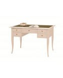 TISCH DESK L 130 PC PORT HOLZ mit elfenbein COATED