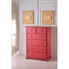 CHEST HOLZ cerata alten roten ANTICATA VERSCHIEDENE FARBEN