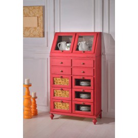 DESPENSA EN MADERA CERATA antiguo antiguo VARIOS COLORES ROJO