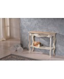 CONSOLE IN WOOD CERATA IVORY BICOLORE VARIOUS COLORS