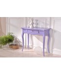 CONSOLE EN BOIS FIN. Cerata COULEUR LAVANDE COULEURS DIVERS