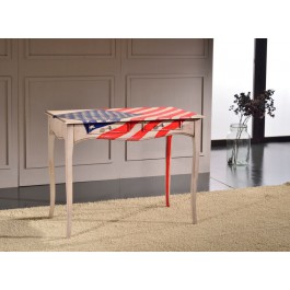 CONSOLA DE MADERA decorado a mano