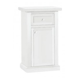 BEDSIDE DRAWER CABINET WHITE MATT WOOD PRODUCTS VENETO