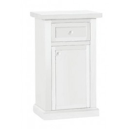 BEDSIDE DRAWER CABINET WHITE MATT WOOD PRODUCTS VENETO