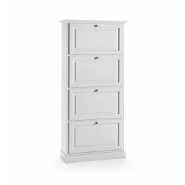 BLANCO zapato de madera