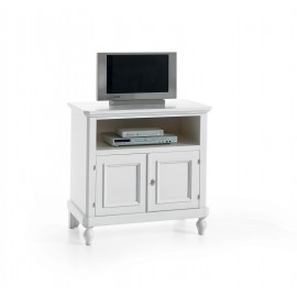 TV soporte de madera WHITE L 85 D 46 H 80