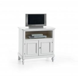 TV soporte de madera WHITE L 85 D 46 H 80